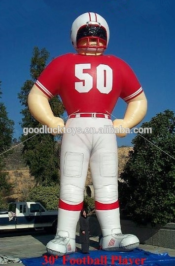 nfl inflatable player lawn figure football  action figure advertising inflatable for lawn decoration sport events