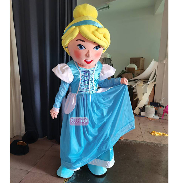 popular Elsa Princess  Character Mascot Cartoon Costumes Hot Sale  film Cartoon Elsa Princess  Girls Costumes