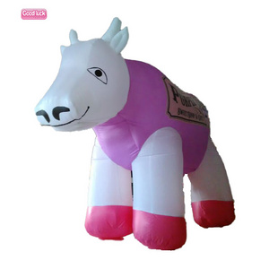 Hot sale  customized size giant inflatable purple cow for advertising