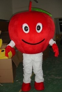 Carton fruit adult yellow apple mascot costume / Green appleFruit mascot costume/ Red apple mascot costume