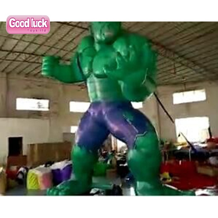 China wholesale market advertising superhero model character inflatable cartoon hulk