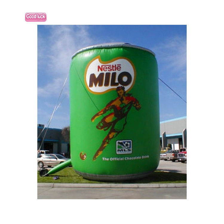 giant inflatable Milk powder can Bear bottle drink Juice cups Milo can for Advertising displayer