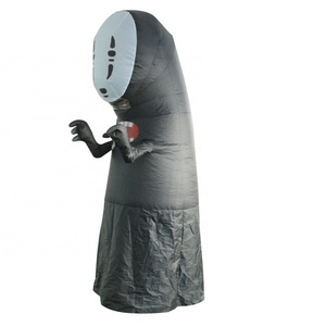 Scary Halloween faceless male Spirited Away costumes party KTV event props inflatable suit