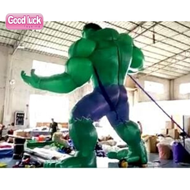 China wholesale market advertising superhero model character inflatable cartoon hulk