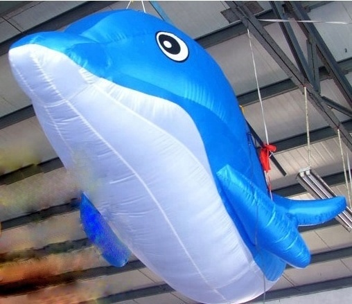 Ocean animals whale fish model inflatable sea animal shaped blow up lighting Inflatable dolphin for decoration