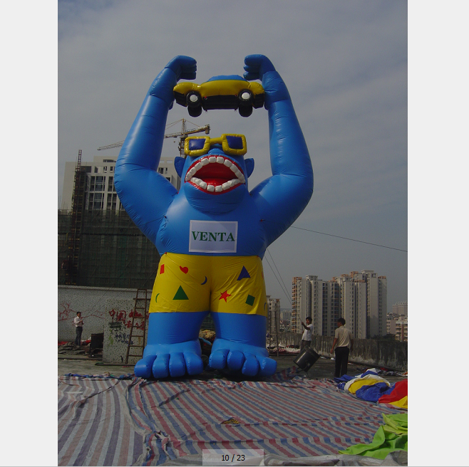 factory sale 6m giant inflatable monkey for promotion, 20 feet high giant inflatable gorilla balloon