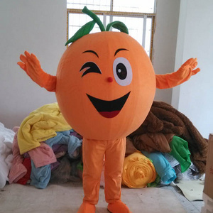 Orange fruit mascot costumes size fancy dress cartoon character party outfit suit