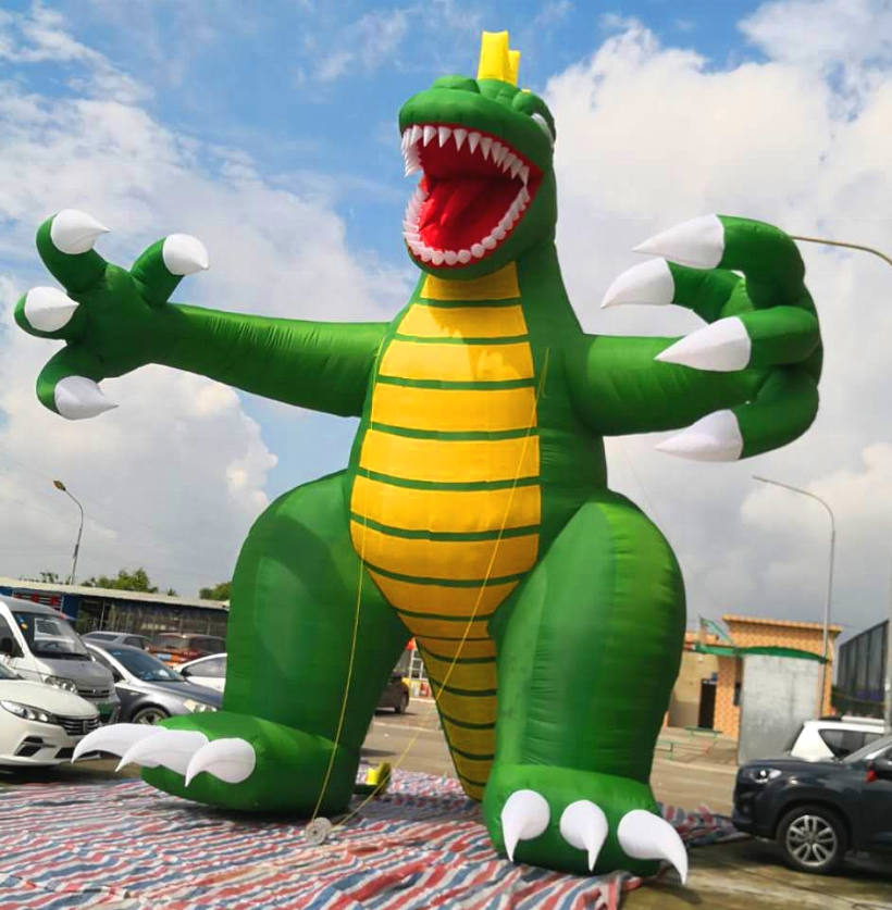 GuangZhou Halloween promotion special character animal cartoon PVC dinosaur giant shaped balloon inflatable dragon