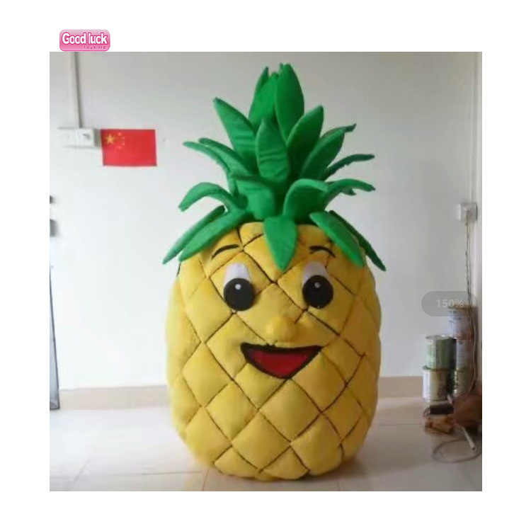 CE High quality plush vegetable fruit egg plant grape pineapple mascot costume for sale