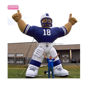 Wholesale nfl inflatable player lawn figure football action figure advertising inflatable football/rugby ball player