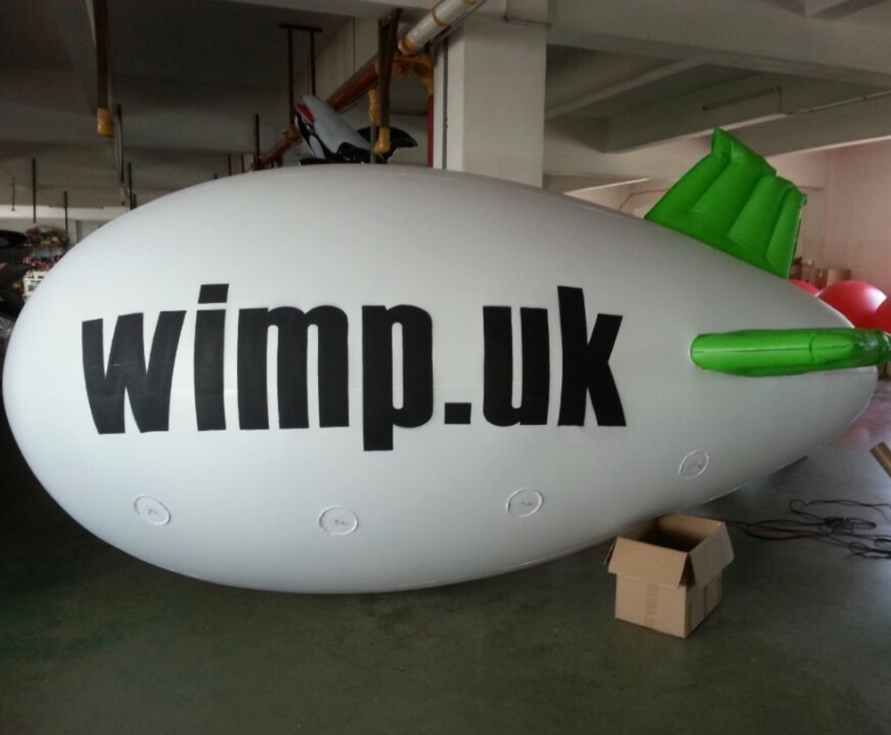 Advertising Inflatable Large Helium Balloons Aerostatic Balloon blimp,6m helium airship Gas tethered helium blimp