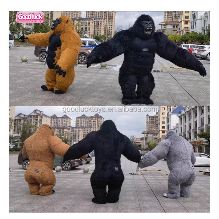 Inflatable Cosplay  Christmas Party Costume Chimpanzee Clothes Air realistic  Adult suit giant inflatable gorilla  costume