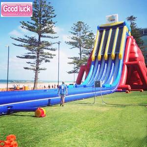 Outdoor amusement park Attractive water entertainment 53m giant big wedgie inflatable water slide juegos inflables tobogan