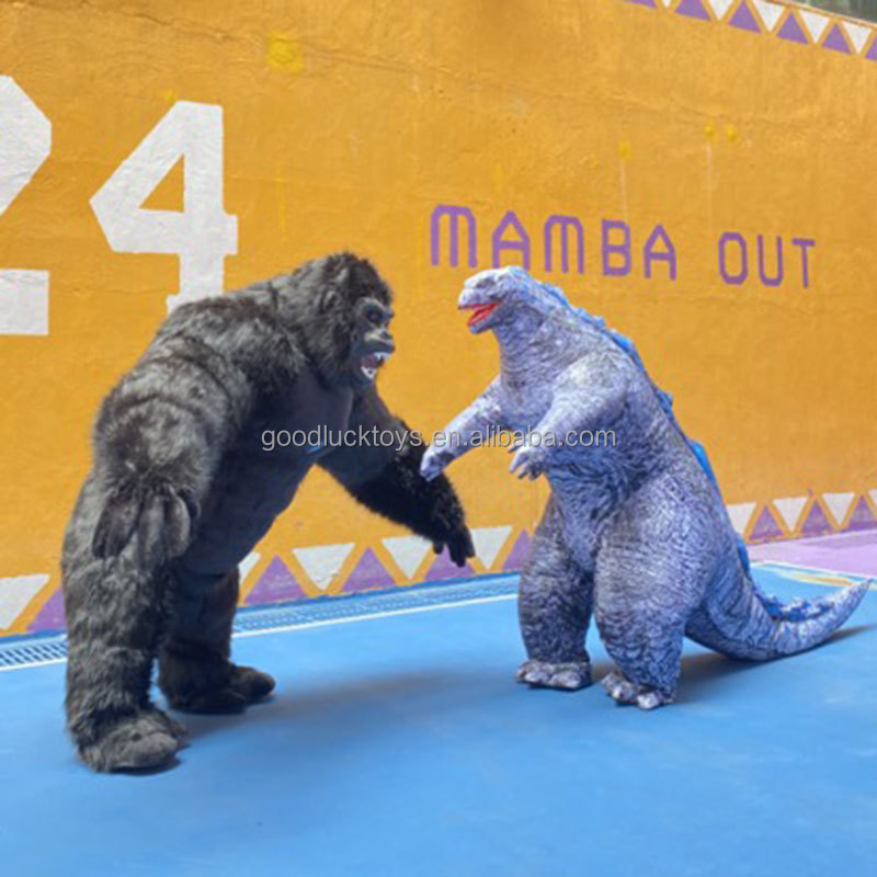 Christmas Party Costume Chimpanzee Clothes Godzilla Inflatable Costume Inflatable Cosplay Halloween Air Realistic Gorilla Adult