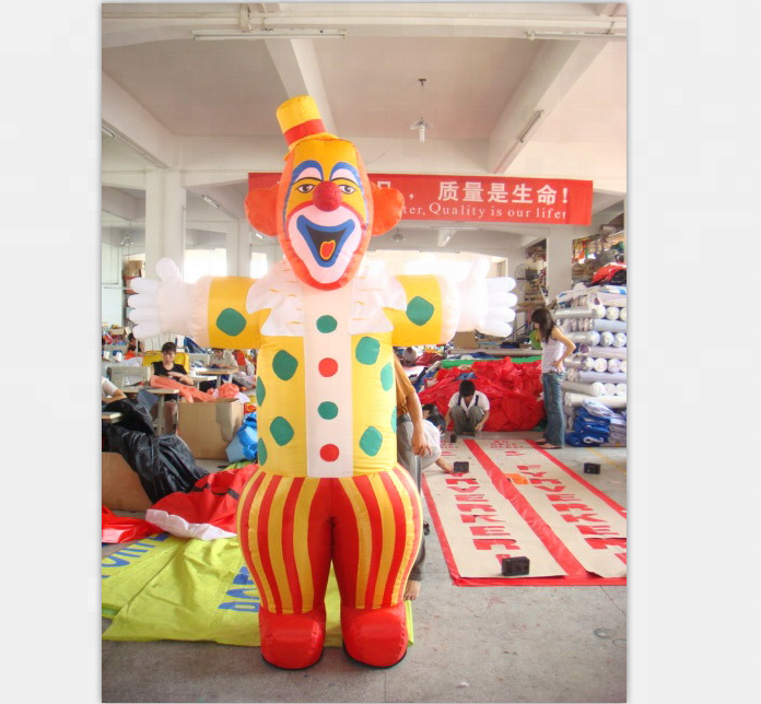 Inflatable Advertising Walking Clown Costume