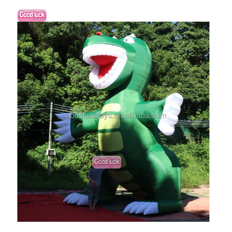 Outdoor decoration inflatable 20ft   godzilla actorion figures pvc balloon hot sale giant inflatable green dinosaur