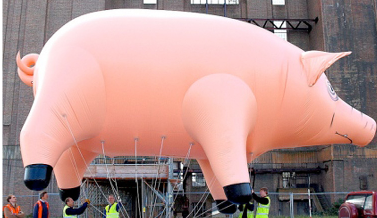 Balloon Type Giant Inflatable Helium Balloon advertising pink inflatable flying Pig