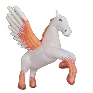 customized giant inflatable Winged white horse for advertising, Hanged flying winged white horse inflatables