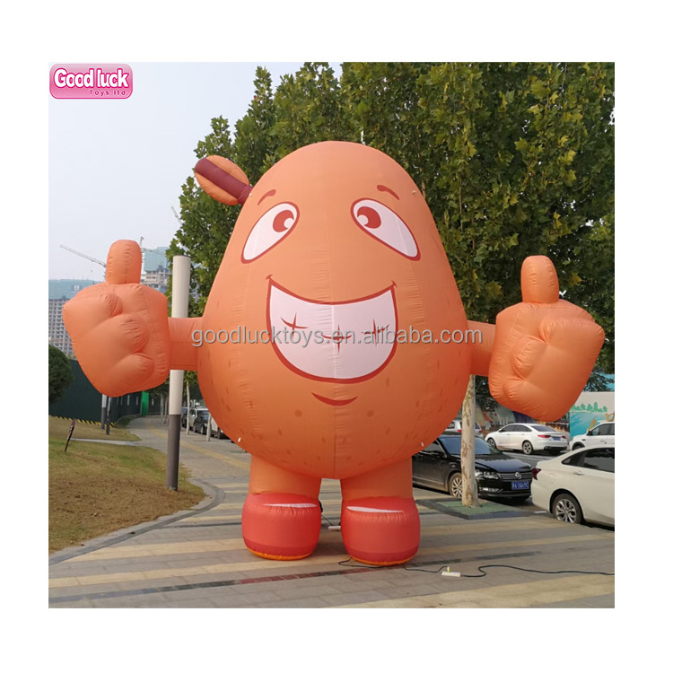 giant inflatable advertising potato rooftop brand logo promotion french fries inflatable advertisement balloon