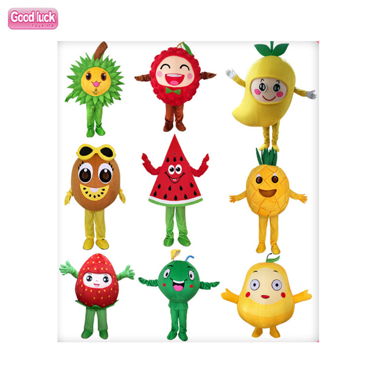 Halloween Cosplay Costume Children's Day Fruit  Vegetable coco melon orange  mascot costume adult