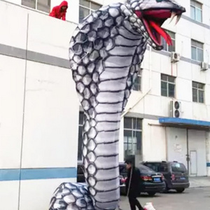 Giant Inflatable Animals Snake 15 Ft. Tall Inflatable King snake Big-eyed snake