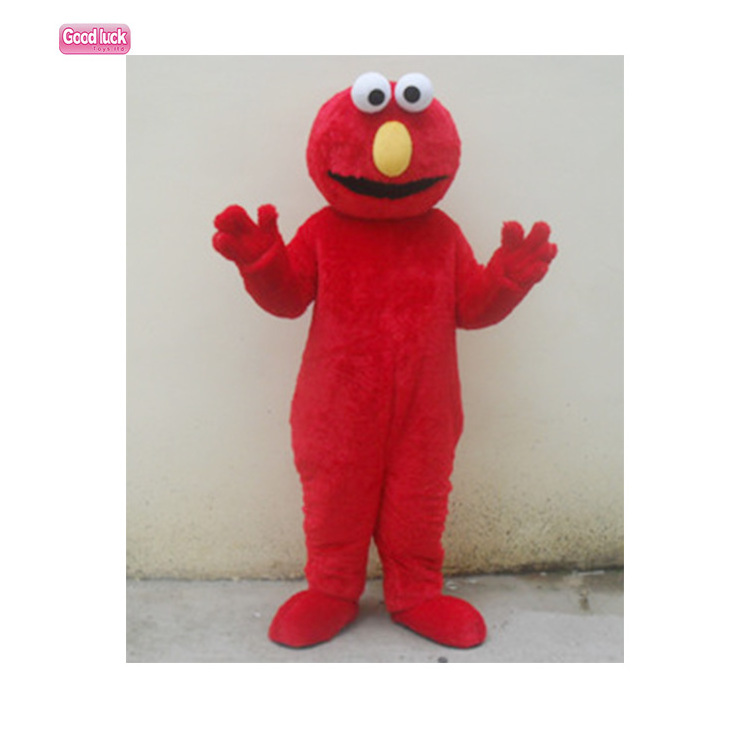 red elmo costume plush mascot blue cookie Monsters mascot costumes for adult