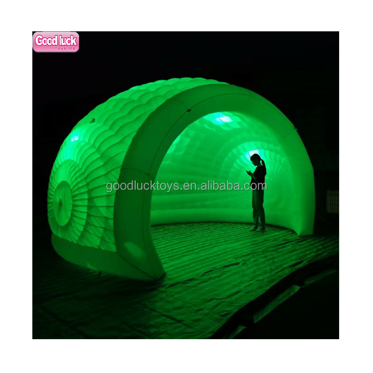 Outdoor Half-sphere Golf Inflatable Tent/ Giant golf ball dome Tent.Air blowing semi circlr shell tent for sports meeting,party