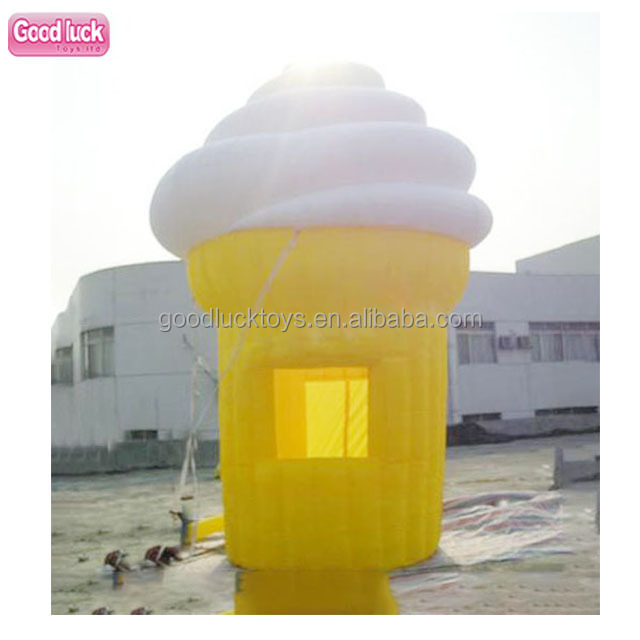 custom Fruit food display trade show Carnival treat shop stand inflatable icecream booth