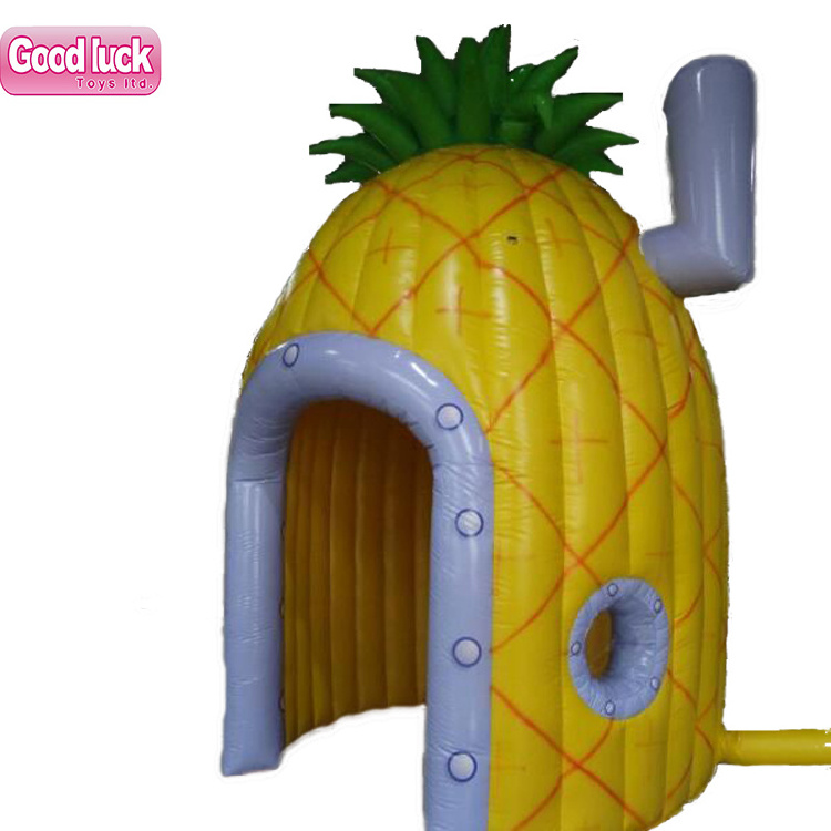 small fruit promotion booth shops , blow up Fruit drinks pineapple shaped tent inflatable pineapple kiosk stand shop pub