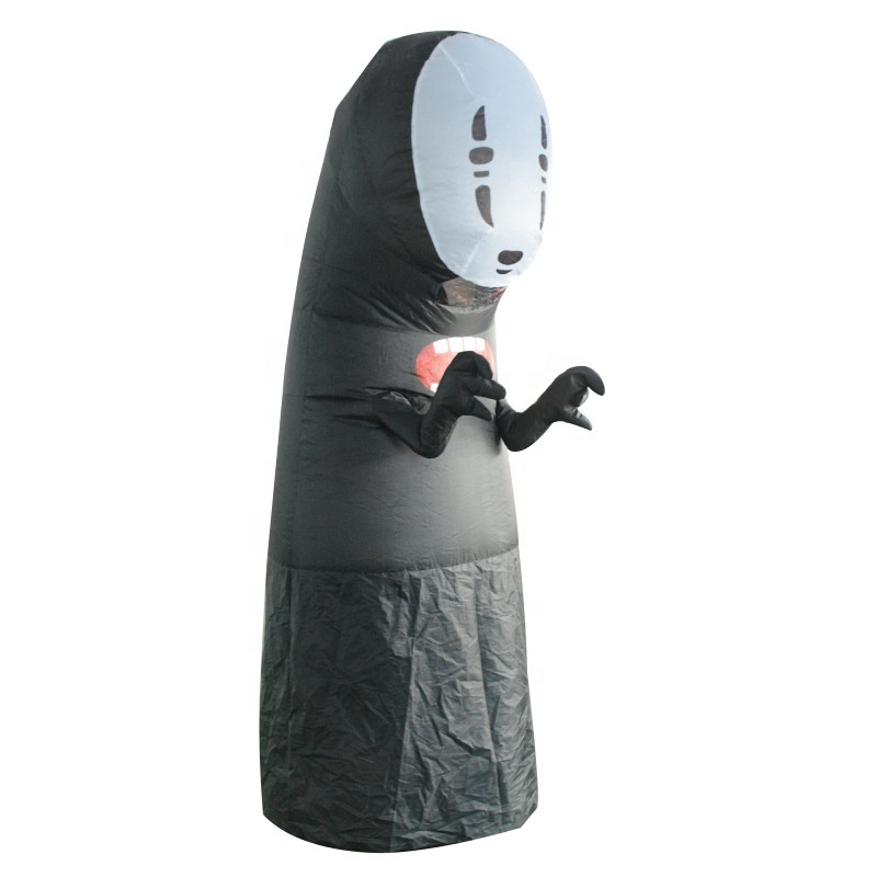 Scary Halloween faceless male Spirited Away costumes party KTV event props inflatable suit