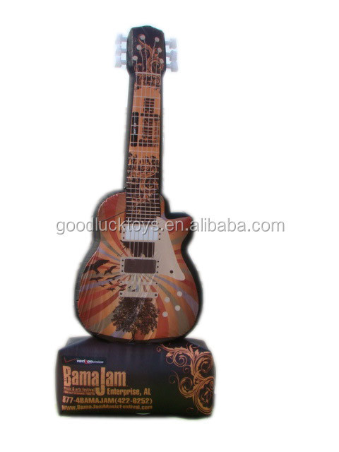 Good Luck Factory custom advertising giant inflatable advertisement balloon inflatable guitar model for sale