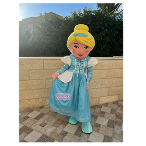 popular Elsa Princess  Character Mascot Cartoon Costumes Hot Sale  film Cartoon Elsa Princess  Girls Costumes