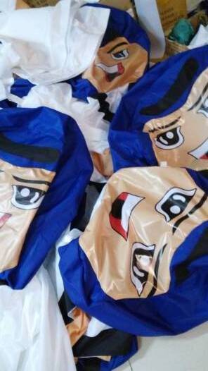 Inflatable taekwondo man blue boy Cartoon Toys advertising custom Karate advertising inflatable dummy