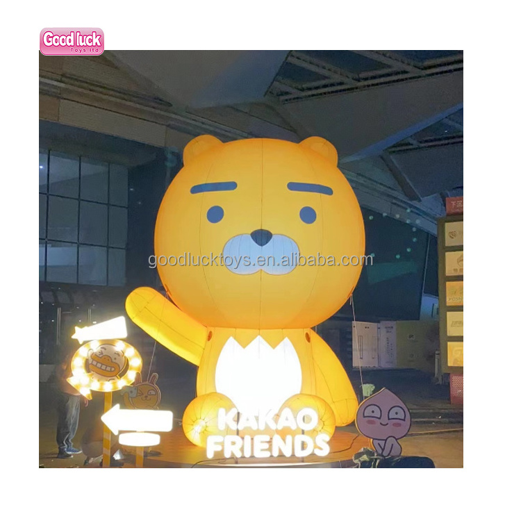 2023 advertising Inflatable doll giant 15ft  teddy bear,4m care Hugging bear inflatable Merry christmas gummy pink bears