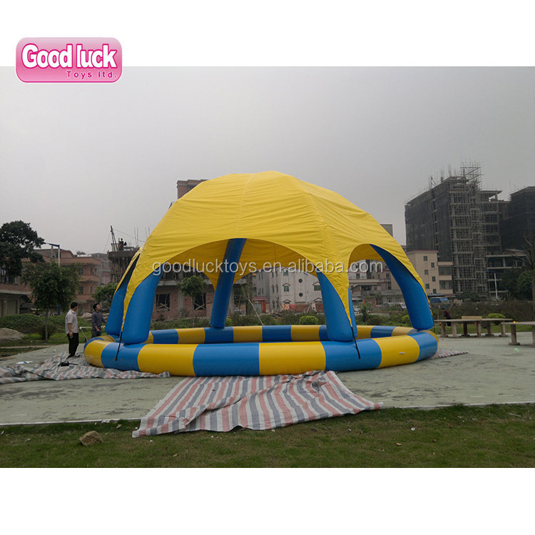 Pvc Large Pools/ Cover Inflated Inground 13/4M Transparent Dome. Over And Above Ground Swimming Pool Inflatable Dome Tent