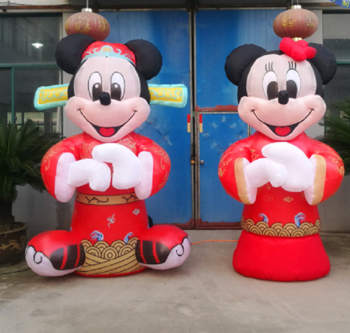 new design custom mouse inflatable standing for promotion Outdoor advertising Inflatable Mickey Mouse  Cartoon