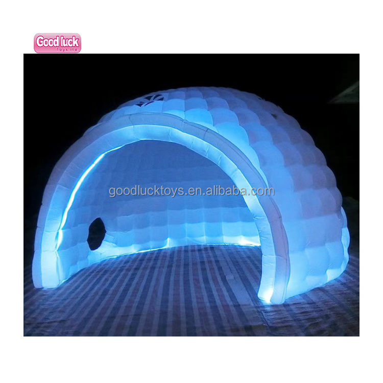 Outdoor Half-sphere Golf Inflatable Tent/ Giant golf ball dome Tent.Air blowing semi circlr shell tent for sports meeting,party