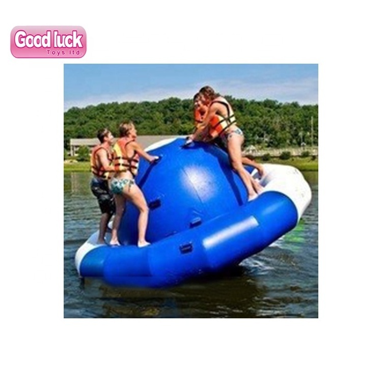 Summer Hot selling lake toys floating sports Saturn inflatable water park rotation floating water games