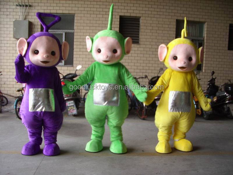 teletubby mascot costumes for adult, cartoon mascot plush costumes for sale/  teletubbies mascot costumes