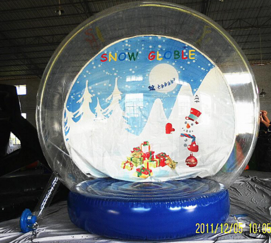 Christmas Promotion Inflatable  Snow Globe, Giant Inflatable Human Snowglobe Christmas jumpers cabin snowglobe