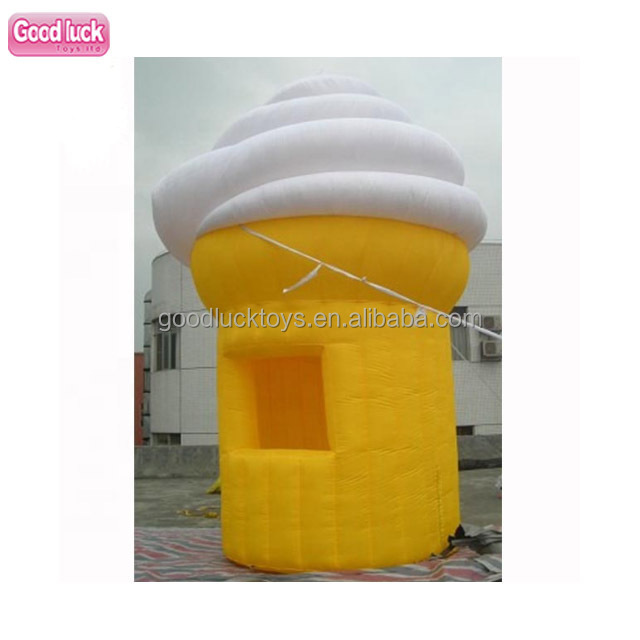 custom Fruit food display trade show Carnival treat shop stand inflatable icecream booth