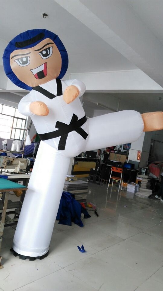 Inflatable taekwondo man blue boy Cartoon Toys advertising custom Karate advertising inflatable dummy