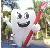 giant inflatable WHITE toothbrush for sale/ stand tooth balloon huge inflatable Brush for promotion