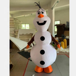 2020 hot sale custom olaf mascot costume adult,character mascot cartoon costumes