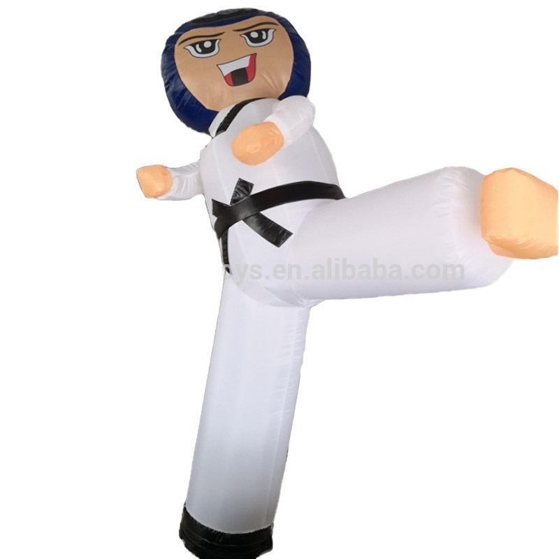 Inflatable taekwondo man blue boy Cartoon Toys advertising custom Karate advertising inflatable dummy