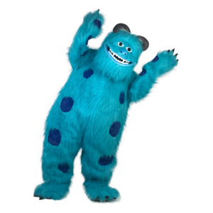 Adults Cartoon Mascot Costume,deluxe Monsters Sully Mascot Costume Unisex Animal Silk Screen or Digital Printing 3 Years 1pc