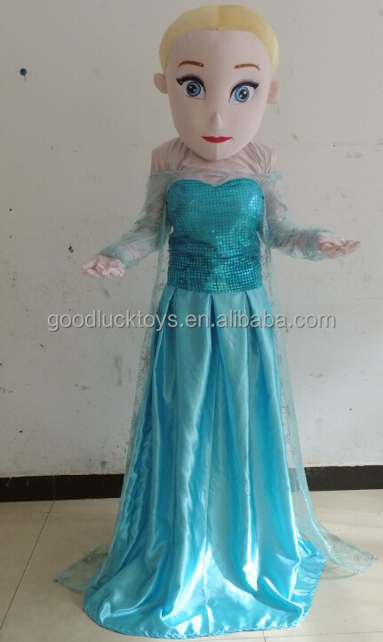 Pretty Princess mascot costume HOT SALE Elsa costume for party event