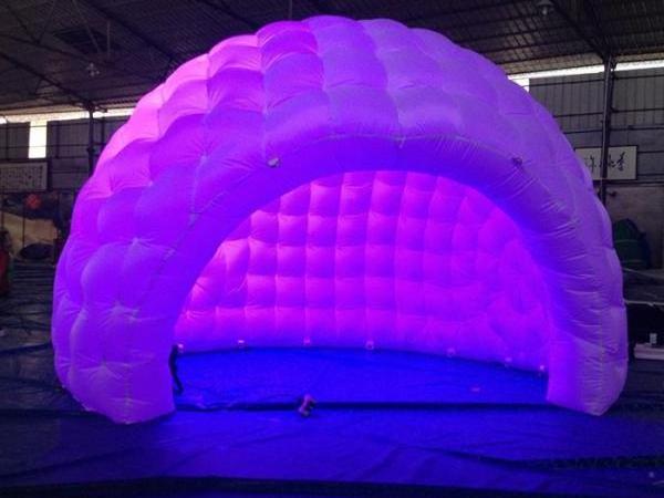 Outdoor Half-sphere Golf Inflatable Tent/ Giant golf ball dome Tent.Air blowing semi circlr shell tent for sports meeting,party