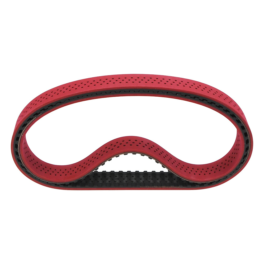 Suitable for Various Applications vacuum effect molded red pull down belt with counter bore for packing machine