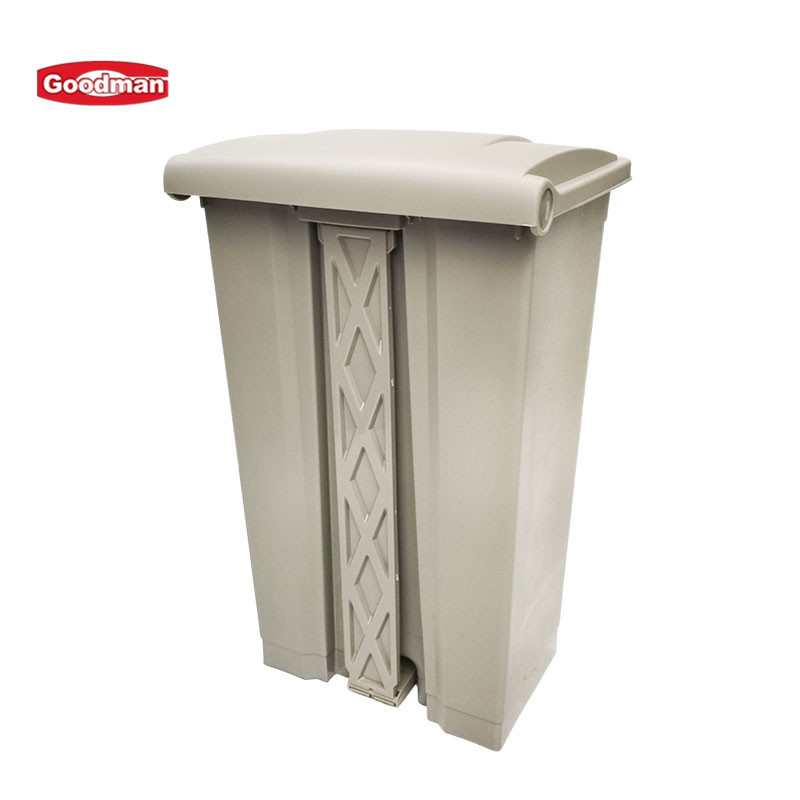 87L Plastic Step-on Trash Can Hands-free Waste bin Large Capacity Commercial Utility Step Foot Pedal Garbage bin